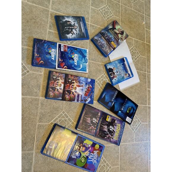 DVD/Blu Ray Collection Family Friendly Kids 8 Movies Avatar Inside Out Frozen - Picture 10 of 10